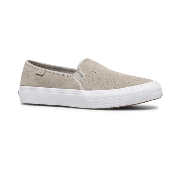 Keds Double Decker Houndstooth Slip On Comfy Sneaker Gray Suede Women Size 7.5 - Picture 9 of 9